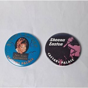 Sheena Easton Caesars Palace Pair od Vintage Pins-PreOwned